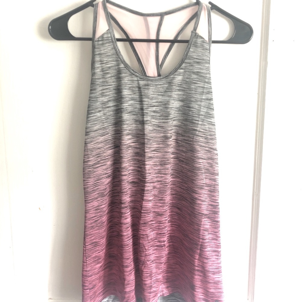 Reebok Gray/Pink athletic tank
